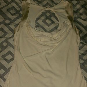 Draped Neck Keyhole Tank Top